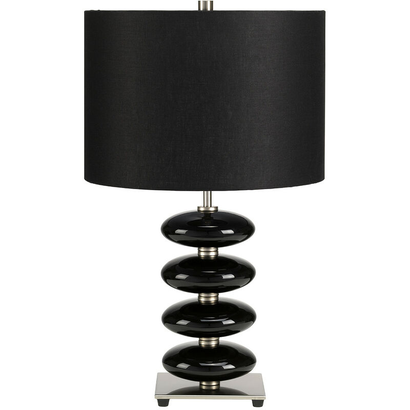 

Onyx - Lámpara de mesa 1 luz Negra, E27 - Elstead