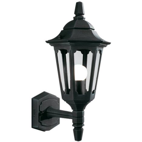 Elstead Parish - 1 Licht Außenwandlaterne Licht Schwarz IP44, E27