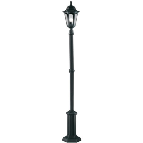 Elstead Parish - Lampadaire extérieur 1 lumière noir IP44, E27