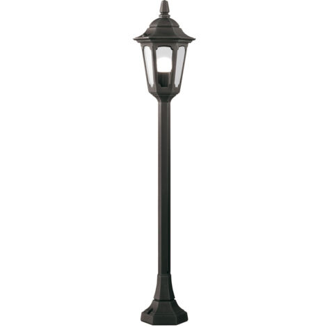 Elstead Parish - Lampadaire extérieur à 1 lumière noir IP44, E27