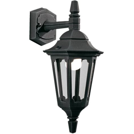 Elstead Parish - Lanterna da parete per esterni 1 luce con luce nera IP44, attacco E27