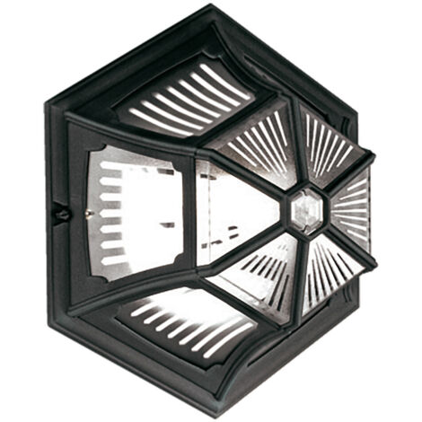 Elstead Parish - Lanterna da Soffitto a Filo da Esterno 1 Luce Nera IP44, E27