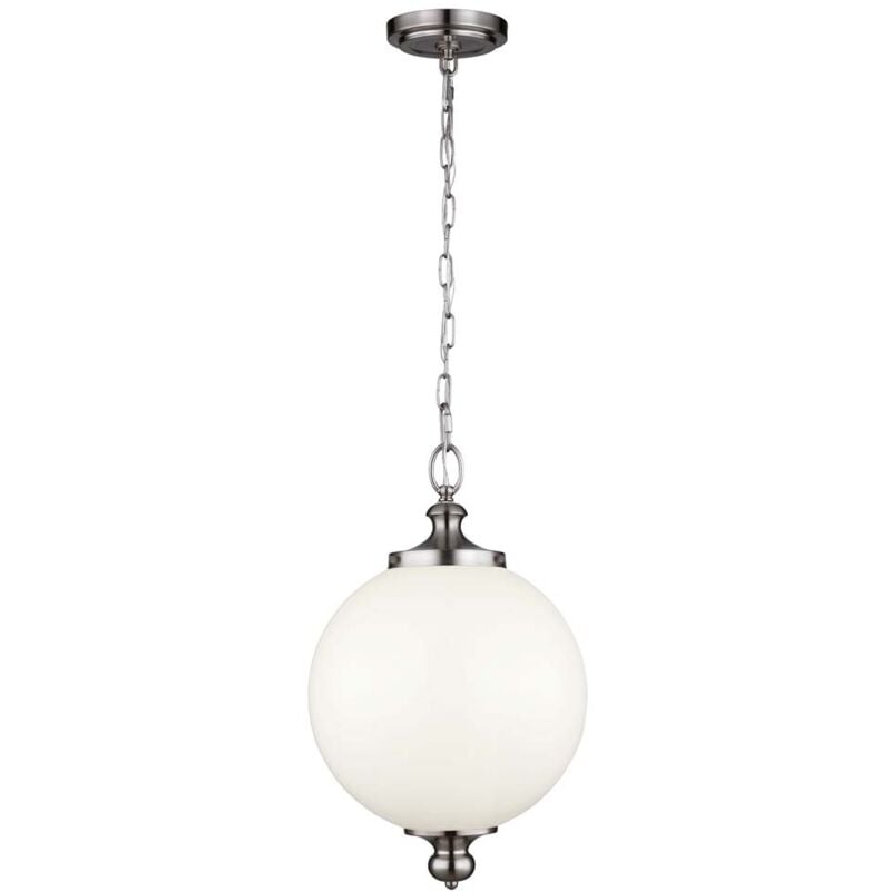 Lampada a sospensione lampada da soffitto lampada a sospensione vetro acciaio d 30,5 cm lampada da sala da pranzo