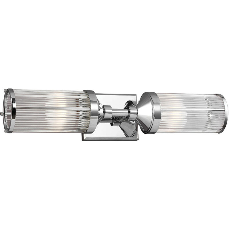 

Elstead Paulson - Aplique de pared interior 2 luces Cromo IP44, G9