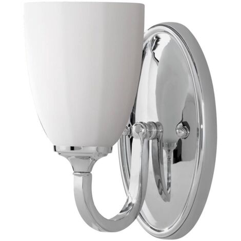 Elstead Perry - Applique murale à 1 ampoule pour intérieur, chrome poli IP44, G9