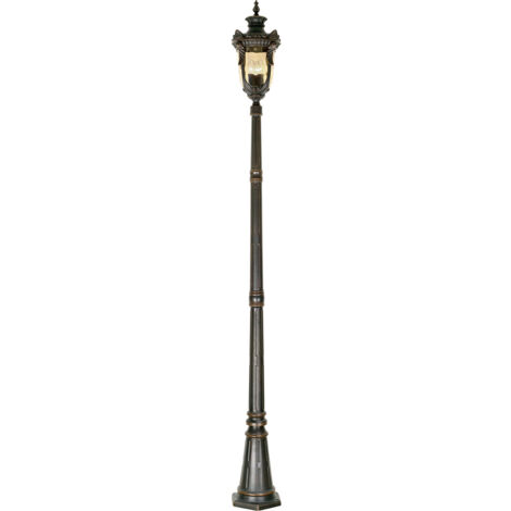 Elstead Philadelphia - Grand lampadaire extérieur à 3 ampoules, bronze vieilli IP44, E27
