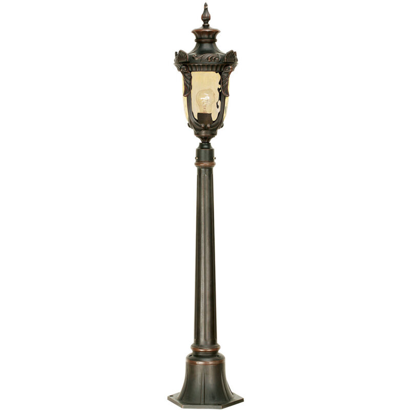 Philadelphia - Lampioncino Paletto da Esterno Medio 1 Luce Bronzo Antico IP44, E27 - Elstead