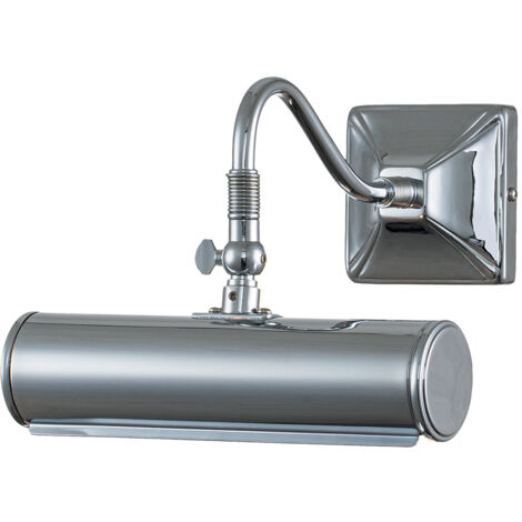 Elstead Picture Light - Petite applique murale à 1 lumière, chrome poli, E14