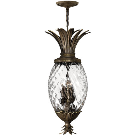 Elstead Plantation - Lampada a sospensione a 4 luci bronzo perla, attacco E14