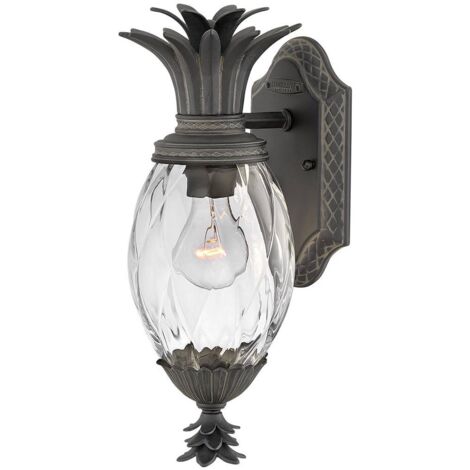 Elstead Plantation Petite Lanterne Murale Extérieure 1 Lumière Museum Noir IP44