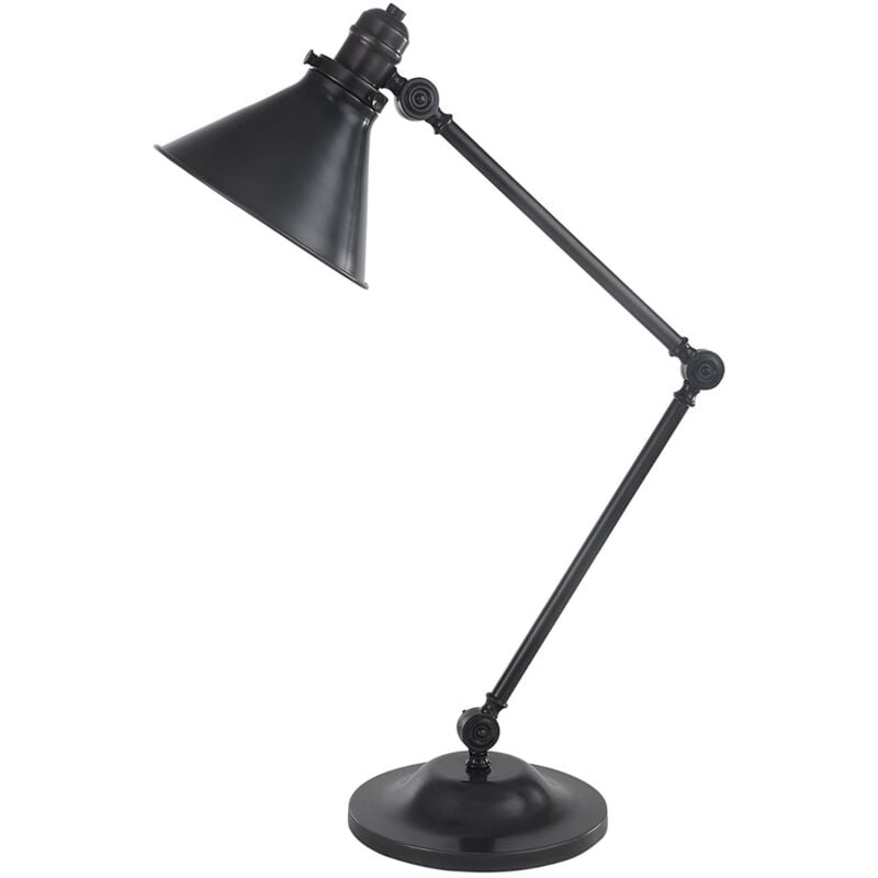 Lampada Scrivania Industrial Nordico Provence Acciaio Bronzo Antico 1 Luce E27