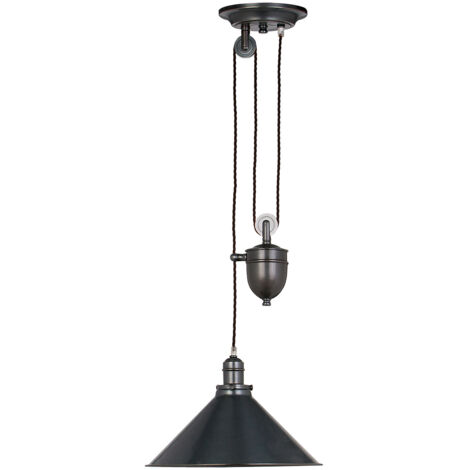 Elstead Provence - Plafonnier à 1 Lumière Dome Bronze Vieilli, E27