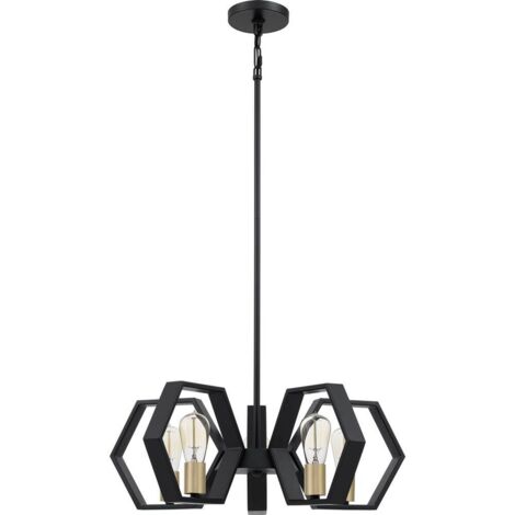 Elstead Quoizel Bismarck Lampada da soffitto a sospensione Earth Black