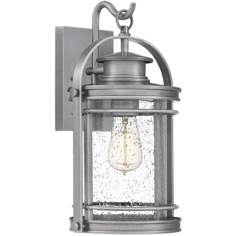 Elstead Quoizel Booker Lanterna da esterno a parete in alluminio industriale, IP44
