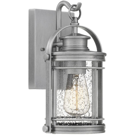 Elstead Quoizel Booker Lanterna da esterno a parete in alluminio industriale, IP44