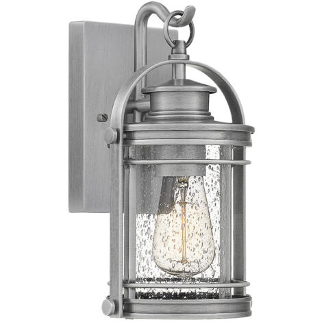 Elstead Quoizel Booker Lanterne Murale d'Extérieur Industrielle en Aluminium, IP44