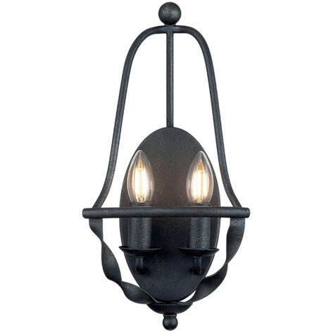 Elstead Quoizel Bradbury Candle Applique Gris Frêne