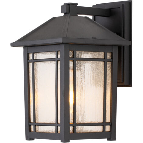Elstead Quoizel Cedar Außenwandlaterne Schwarz, IP44