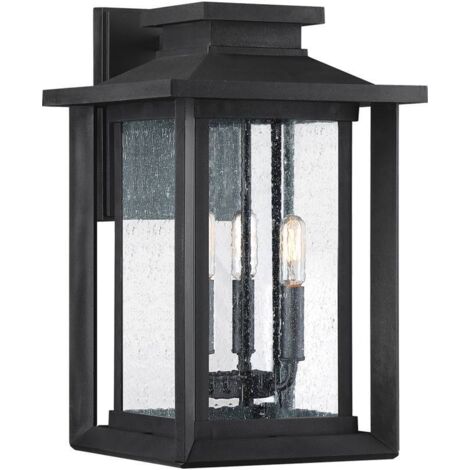 Elstead Quoizel Wakefield Lanterne murale d'extérieur Earth Black, IP44