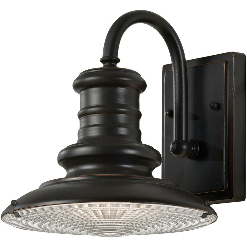 

Elstead Redding Station - 1 Linterna de pared de cúpula pequeña para exteriores ligera Restauración de luz Bronce IP44, E27