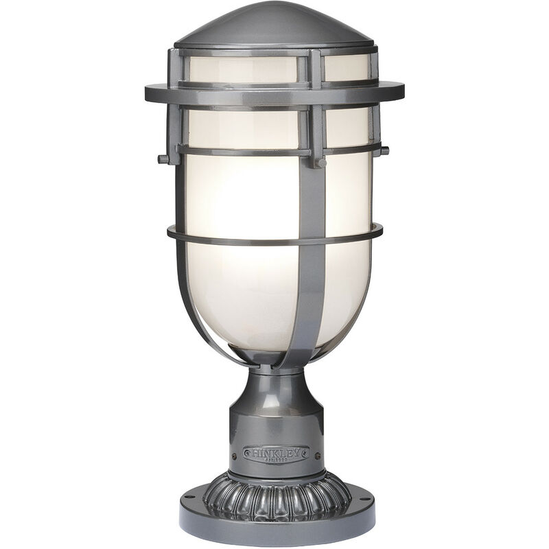 

Elstead Reef - 1 Pedestal ligero para exteriores Hematites ligeros IP44, E27