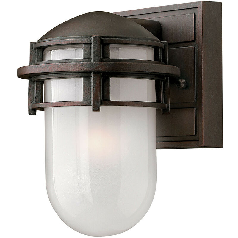 Reef - Lanterna da parete per esterno 1 luce vittoriana bronzo IP44, attacco E27 - Elstead