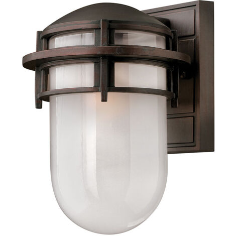 Elstead Reef - Lanterna da parete per esterno piccola 1 luce vittoriana bronzo IP44, E27