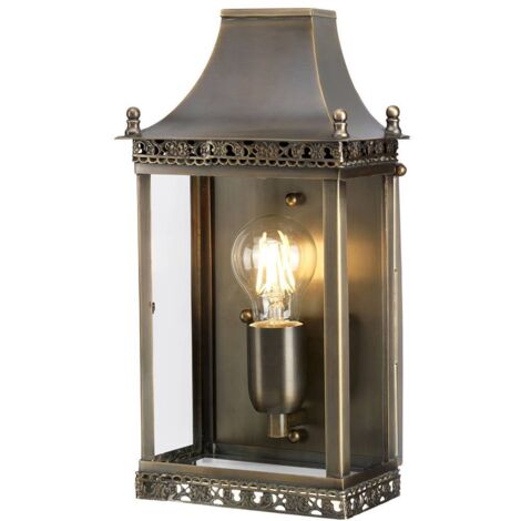 Elstead Regents Park - Lanterna da Parete 1 Luce per Esterno Ottone Antico IP44, E27