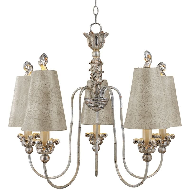 Elstead - Lampadario Contemporaneo Remi Acciaio Oro 5 Luci E27