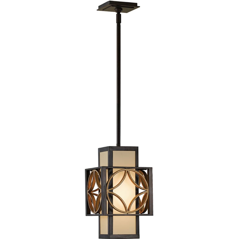 Elstead - Remy - Lampadario a 1 luce in oro, bronzo, attacco E27