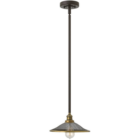 Elstead Rigby - Lampadario a soffitto a cupola a 1 luce Buckeye bronzo, E27