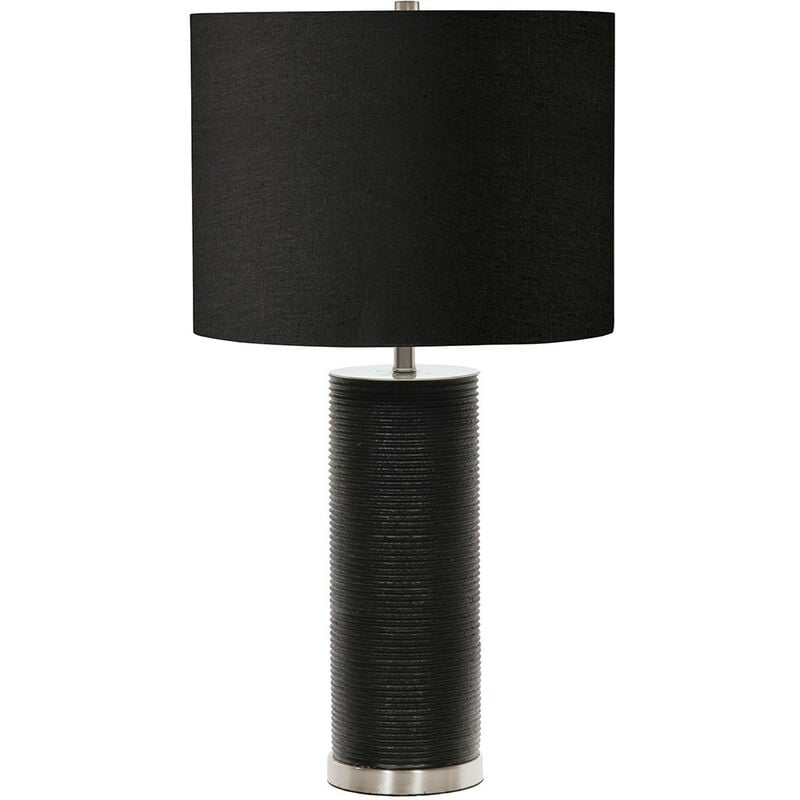 Elstead Ripple - 1 Light Table Lamp - Black, E27