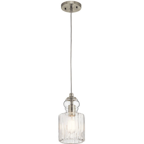 Elstead Riviera 1 Lichtanhänger, Nickel gebürstet, E27