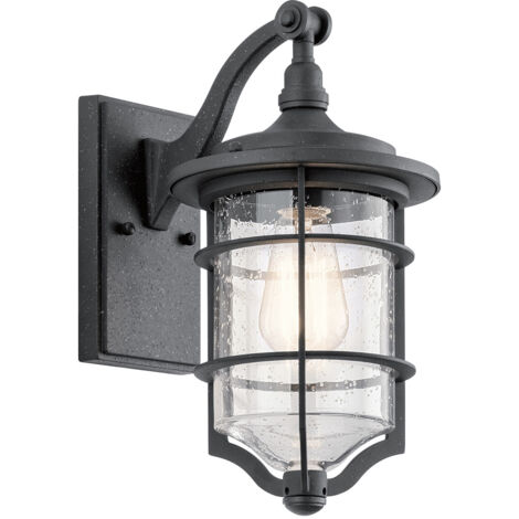 Elstead Royal Marine - Lanterna da parete per esterno piccola 1 luce Nera IP44, E27