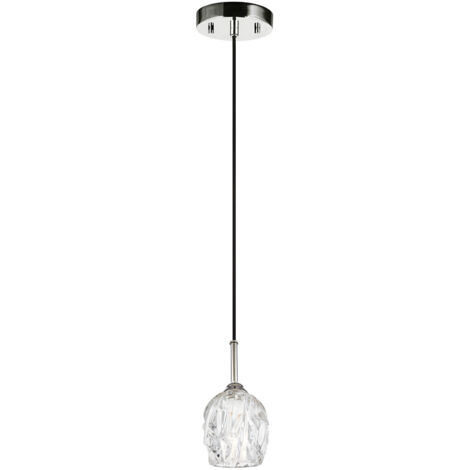 Elstead Rubin - 1 Lichtdecke Mini Anhänger poliertes Nickel, G9