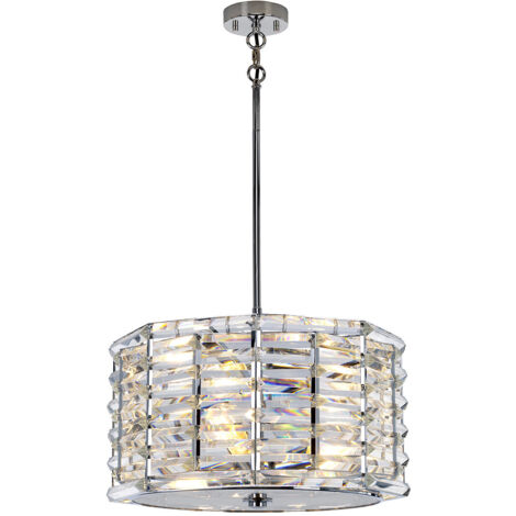 Elstead Shoal 4 Light Anhänger, Nickel poliert, E27