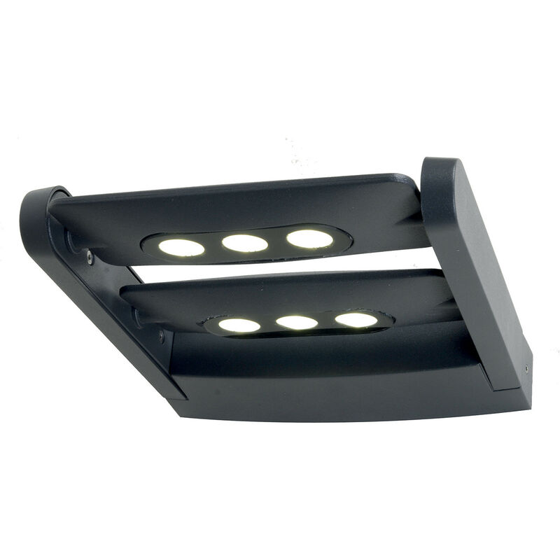 

Elstead Sigmund - Aplique de pared LED de 6 luces - Acabado grafito