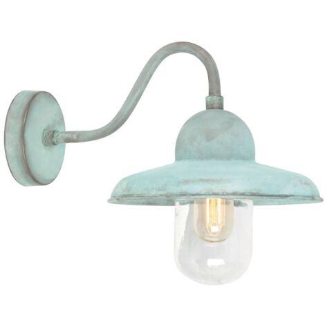 Elstead Somerton - 1 Licht Outdoor Fisherman Dome Wandleuchte Verdi IP44, E27