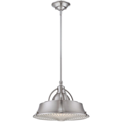 Elstead - Sospensione a soffitto a 2 luci a cupola in nichel spazzolato, E27
