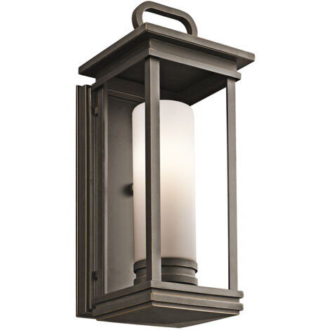 Elstead South Hope - 1 Lanterna da Parete per Esterno Medio Bronzo IP44, E27