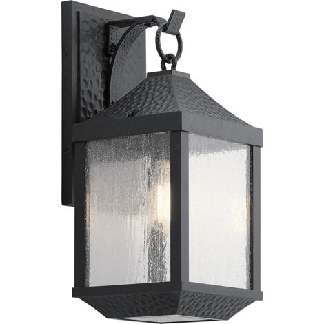 Elstead Springfield Lanterna da parete media da esterno 1 luce, nero invecchiato, IP44, E27
