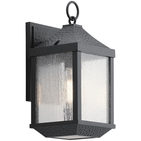 Elstead Springfield Lanterna da parete piccola da esterno 1 luce, nero invecchiato, IP44, E27
