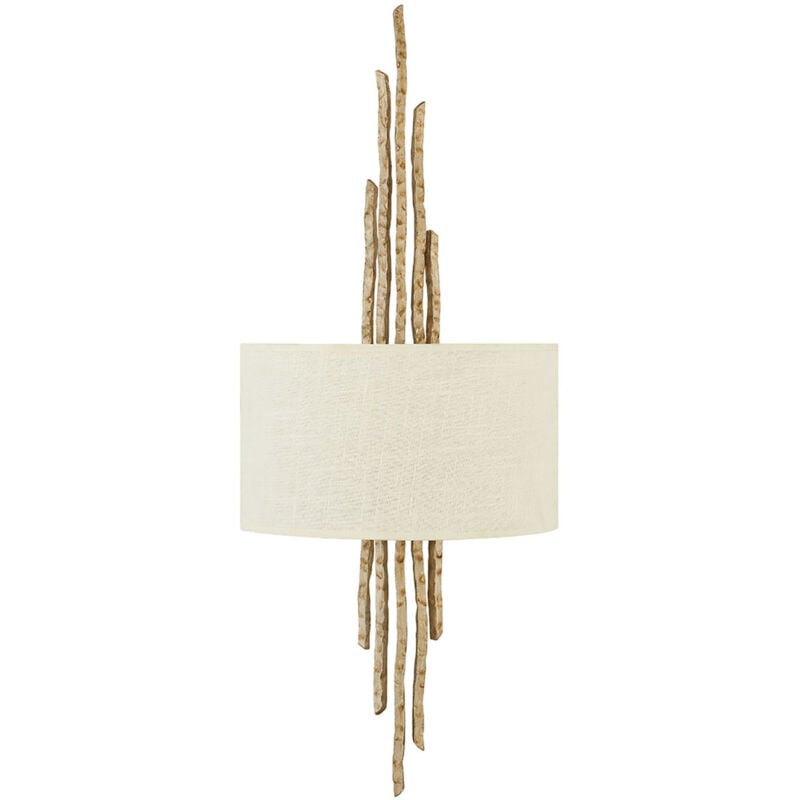 Image of Applique Contemporanea Spyre Acciaio Oro Champagne 2 Luci E14