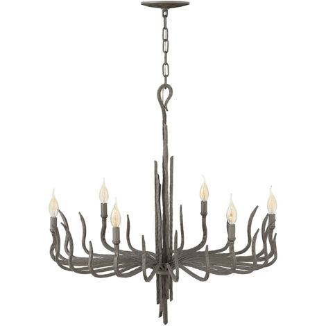 Elstead Spyre - Lampadario a 6 luci finitura bronzo, attacco E14
