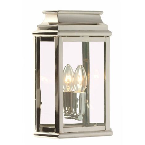 Elstead St Martins - Lanterna da Parete 1 Luce per Esterno Nichel Lucido IP44, E27