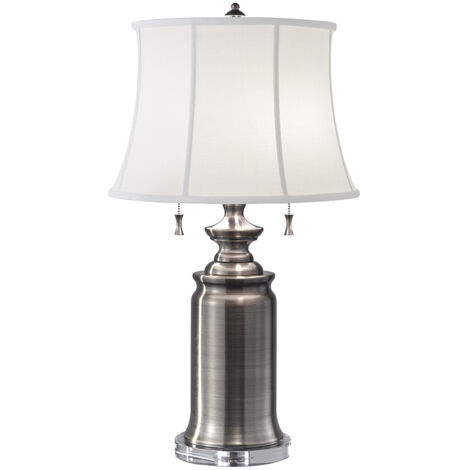 Elstead Stateroom - 2 Leuchttischlampe Antik Nickel, E27