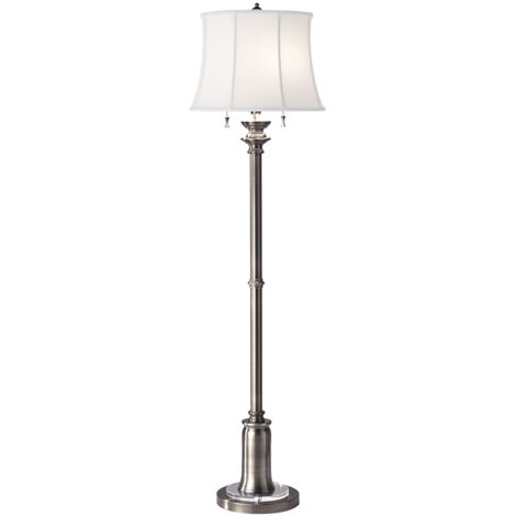 Elstead Stateroom - 2 Licht Stehlampe Antik Nickel, E27