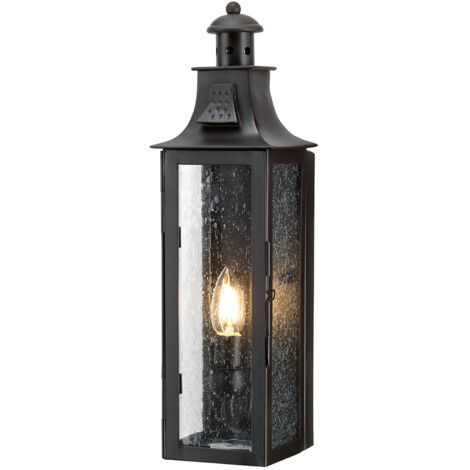 Elstead Stow - 1 Licht Außenwandlaterne Licht Altbronze IP44, E14