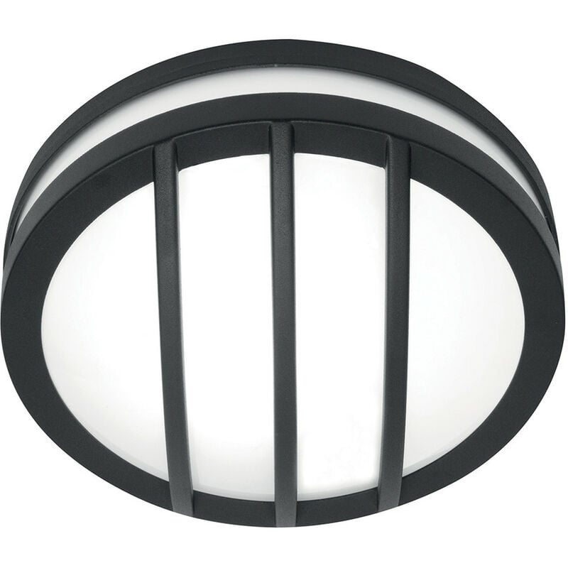 Sven - 1 Light Wall/Ceiling Lantern - Graphite Finish IP54, E27 - Elstead