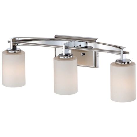 Elstead Taylor - Lampe à 3 lumières au-dessus du miroir - Fini chrome poli IP44, G9